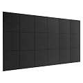 Garvee 18 Pack Acoustic Panels, 12x12x0.3 in Fire-Resistant Soundproof Noise Reducing Panels for Walls, Dense Sound Dampening Foams for Recording Studios Media Rooms Theater, Black