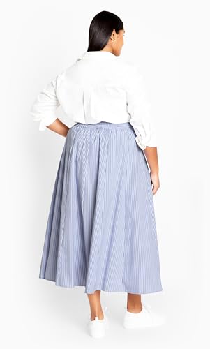 City Chic Women's Plus Size Skirt - Button-Front3
