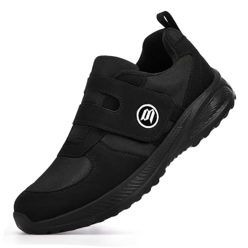 Bigzagger Diabetiker Schuhe Herren Damen Extra Weit mit Klettverschluss...