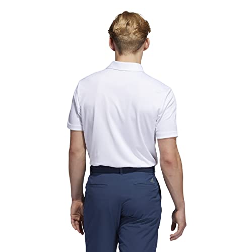 Adidas Golf Men's Standard Primegreen Polo Shirt, White, S #TOP2