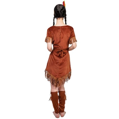 KalcyKizz Adult Native Maiden Indian Woman Costume (M) by KalcyKizz - Used condition - Image 3