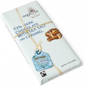 72% Dark Chocolate with Seasalt and Caramel 3.50 Ounces (Case of 12)