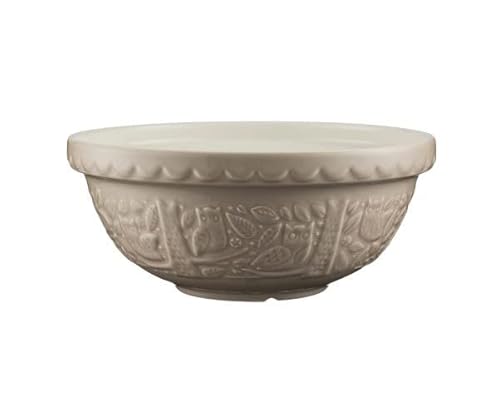 Mason Cash in The Forest Patterned Design Mixing Bowl 26cm Stone (Pack of 2)