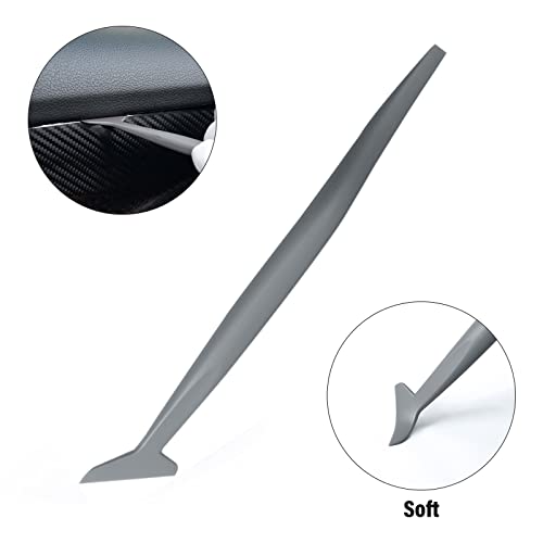 Image of Gomake Vehicle Vinyl Wrap Window Tint Film Tool Kit Include 4 Inch Felt Squeegee, Retractable 9mm Utility Knife and Blades, Zippy Vinyl Cutter and Mini Go Corner Squeegee for Car Wrapping