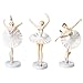 Ornement Ballerine Ballerine Figurines Ornements De Ballet Statue Figurines Figurines De Ballerine pour Fille Dansante Figurines Danseuse De Ballet 3 Pièces D'ornements Décoratifs De Ballerine Blanc