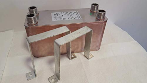 90 Plate Water to Water Brazed Plate Heat Exchanger 1 1/4