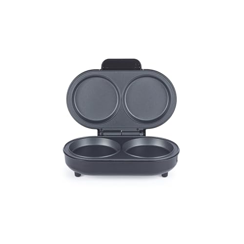 Salter Kuro XL Duo Omelette Maker – Extra Large Deep Fill Plates, Non-Stick Double Egg Cooker, Little to No Oil, PFAS Free Electric Multi-Cooker, 850 W, Healthy Snack Maker, EK6350MBLK