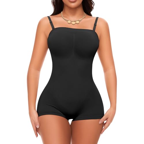 Image of Strapless Shapewear for Women Tummy Control Seamless Jumpsuit Shapewear | Bodysuit Butt Lifter Thigh Slimmer Body Shaper Seamless Under Dresses