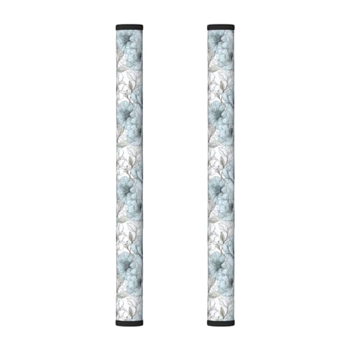 Refrigerator Handle Covers Vintage Pastel Flower Peony 2 Pack, Fridge Door Handle Cover, Kitchen Appliance Handle Protector for Dishwasher, Oven, Microwave Handles, Fits 3.5 to 4.3 Inch Circumference