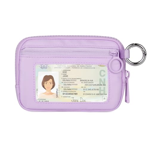 Image of The Iris Wallet Zipper Mini Coin Purse Keychain ID Holder Wallet