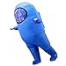Impostor Inflatable Costume for Adult Funny Halloween Spacesuit Costume Astronaut Figures for Adult Game Fans