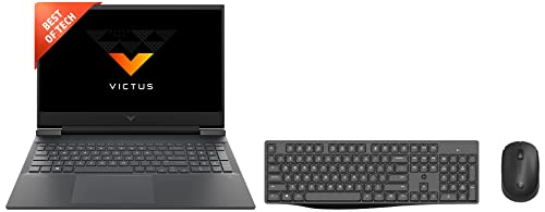 Image of HP Victus Gaming AMD Ryzen 5 5600H Processor 16.1 inch(40.9 cm) & CS10 Wireless Multi-Device Bluetooth Keyboard and Mouse Set, USB Plug and Play with 2.4 GHz Wireless Connection