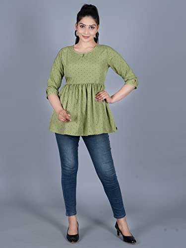 Image of Women's Rayon Anarkali Regular Fit Top