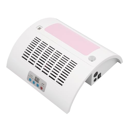 Nail Vacuum Dust Collector, 5in1 Nail Dust Collector with Electric Nail Drill Machine LED Nail Lamp Timing Function Dust Collector for Nails 60W
