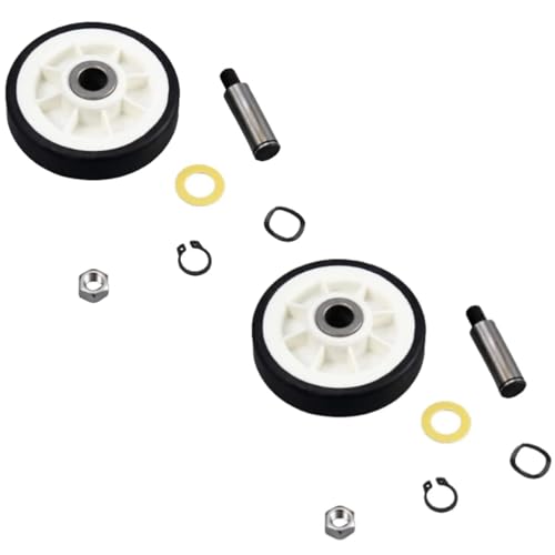 Kit de suporte de tambor de roda de secadora acessórios de máquina de lavar para Maytag 303373K, 2 p