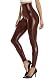 Leder-Leggings für Damen aus Kunstleder mit Thermo-Funktion