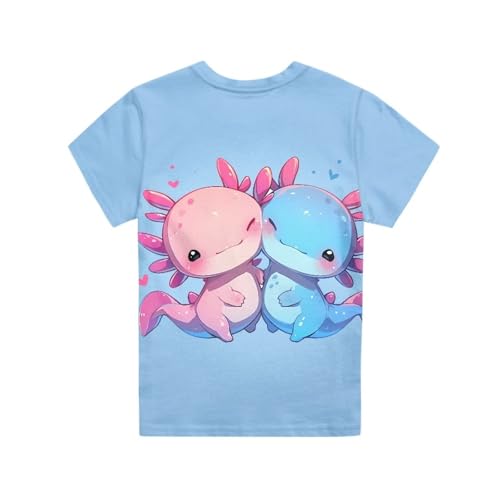 Image of JEOCODY Boys Girls Graphic Tees Funny 3D Printed Short Sleeve T-Shirts 3-16T