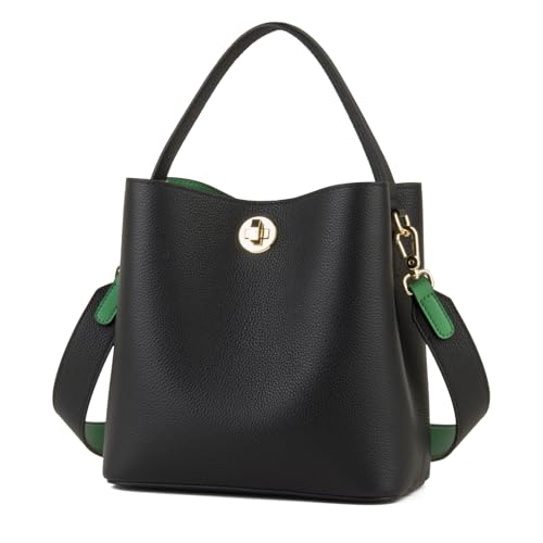 DONNAIN Genuine Leather Bucket Bag