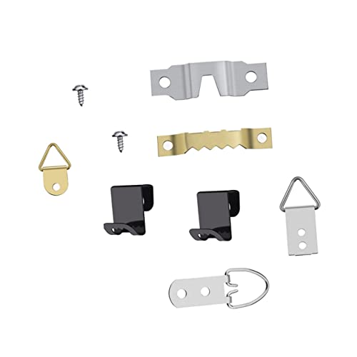 Image of TEHAUX 76Pcs Photo Frame Hanger Kit Durable Picture Hanging Hardware for Home Office Decor for Photos Posters and Artwork Easy to Install Frame Hook Accessories