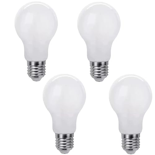 JUNFMLY 150 Watt Incandescent Light Bulbs Dimmable 150W Equivalent A19 Light Bulbs High Brightness 2700K Warm White (4PACK)