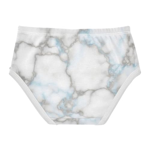 Pattern Girls Underwear Toddlers 2t Cotton Panties Little Girl White Marble Grey Blue Vein Briefs Girls Undies2