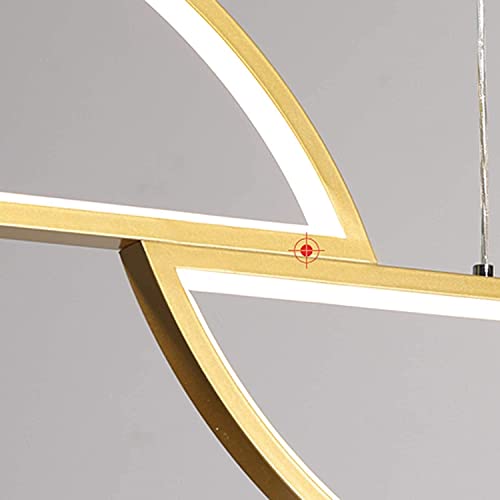 Lampe à suspension LED 48W dimmable CNCNSH lustre acrylique - 4
