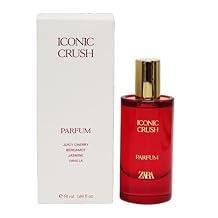 Zara Iconic Crush Women Perfume Indulgent Daring Fragrance Scent with Bergamot Lemon Jasmine Vanilla & Praline EDP Eau de Parfum 50ml 1.7 fl. oz.