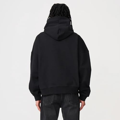 Blank Knights Sweatshirts for Men 14 OZ Oversized Heavyweight Brushed Fleece Full-Zip Hoodie Sweat shirts for Men3