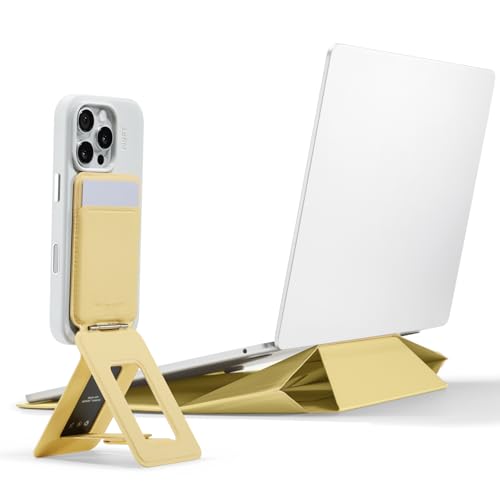 MOFT Phone Tripod Stand, MagSafe Wallet Tripod Stand, NFC-Supported Phone Wallet Panna Cotta & Laptop Sleeve Bag for 15"-16" Panna Cotta