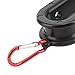 Fishing Cable Puller, Rubber Aluminum Alloy Black Red Button Bottom Hanging Fishing Cable Puller Tool Accessory