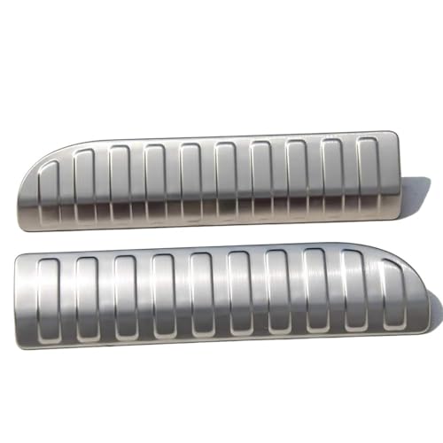Plaque de protection de seuil de coffre haut de gamme Silver
