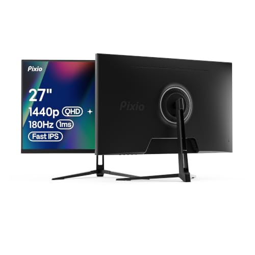 Image of Pixio PX278 Wave 27 inch 180Hz Refresh Rate Quad HD 1440p Resolution Fast IPS Panel 1ms GTG Response Time Built-in Speakers Gaming Monitor with AMD FreeSync