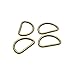 Metal D Ring 1 inch Non Welded Nickel Plated Pack of 25 (Antique Brass, Webbing Size 25mm)
