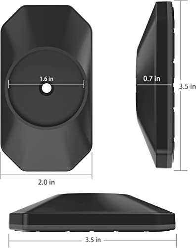 ICERO - Baby Gate Wall Protector - Protect Walls & Doorways from Pet & Dog Gates - for Child Pressure Mounted Stair Safety Gate- 8 Pack, Black