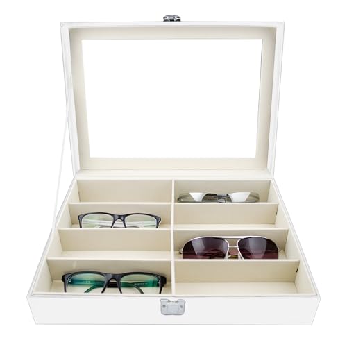Boîte à lunettes pour ranger 8 montures sans rayure