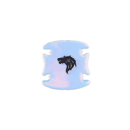 Image of Wolf Car Door Handle Stickers Car Door Cup Protector Door Handle Scratch Cover Guard Protective Outdoor Safety Reflective Strips Gradient Color for Universal car (4pcs Door Bowl Sticker)