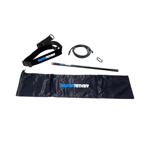 Swim Tether ST1 Compact Swim Spa & Therapy Pool Trainer Stationary Swimming Belt System for Controlled Spaces MinimalFlex Centered Swim Feel