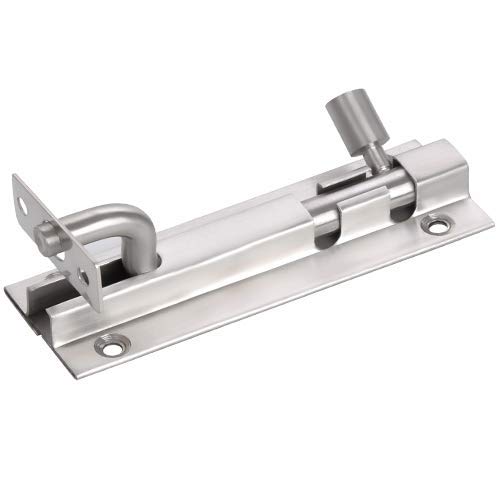 Nixnine L-Shape Heavy Duty Stainless Steel Door Security Latch Lock Tower Bolt for Home, Bathroom, Kitchen, Office, Pack of 1, (6 Inch) (B07WZK7SRX) Amazon Price History, Amazon Price Tracker