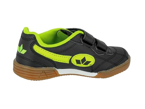 Lico Unisex Kinder Bernie V Hallenschuhe, Schwarz Lemon, 39 EU
