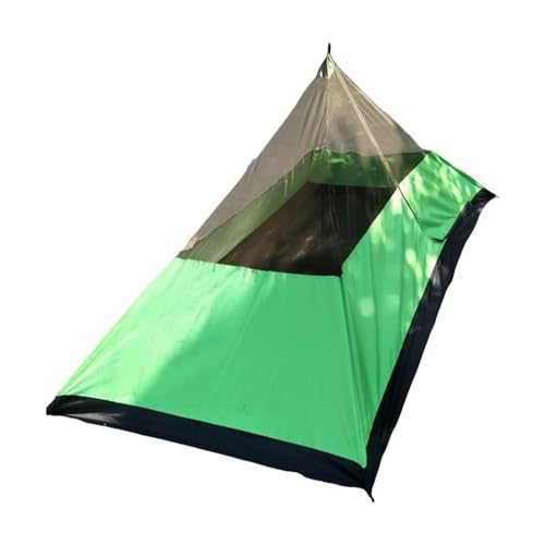 Tienda de campaña para mochileros – Tienda de campaña ligera sin varillas, tienda ligera impermeable, tienda triangular portátil para exteriores, picnic, camping