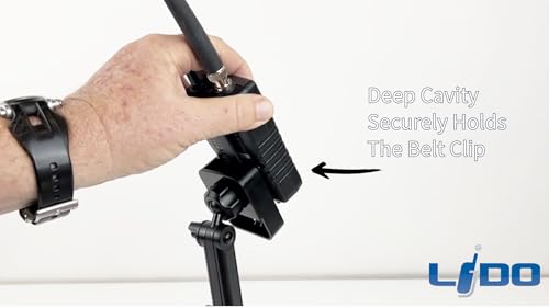 Image of Lido Radio Scanner Mount, Universal Cup Holder Mount Compatible with Police Scanner BC75XLT BC125AT SR30C BCD325P2