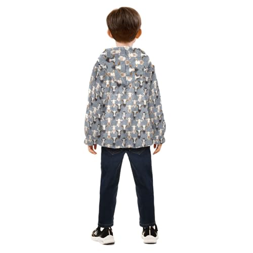 Cute Cow Boys Fleece Coat,Children's Zip-Up Hoodie Jacket,Baby Warm Fashion Outerwear 3-10T,A1133134