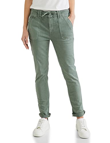 Street One Jeanshose Loose Damen A376290 Light Soft Olive Washed 32W / 28L