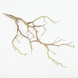 Branche de feuillage artificiel sec : 35 cm - Branche d'arbre synthétique durable pour décoration d'intérieur - Ajoute une élégance naturelle au salon, à la chambre à coucher ou au bureau - Ensemble complet comprenant 6 pièces pour un effet d'arrangement complet