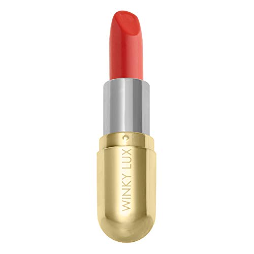 Winky Lux Matte Lip Velour, 24-Hour Long Lasting Lipstick, Hydrating Makeup with Castor Seed Oil and Vanilla for Everyday Facial Wear. 0.14 Oz, Crush