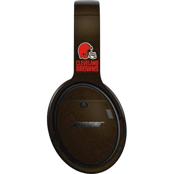 Skinit Decal Audio Skin Compatible with Bose QuietComfort 35 II Headphones - Officially Licensed NFL Cleveland Browns Distressed Design