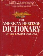 Paperback American Heritage Dictionary of the English Language Book