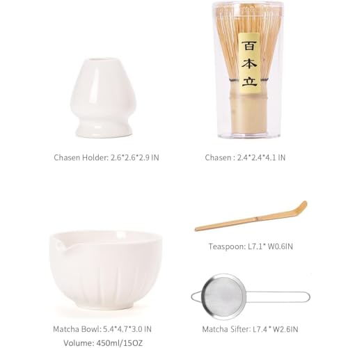 Image of TANG PIN Matcha Set - Match Bowl and Whisk, 15 OZ Matcha Whisk Set