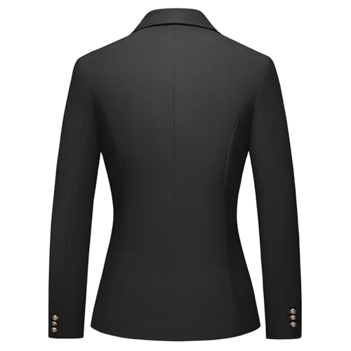 Effortlessly Chic Black Women's Blazer and Pants Set - Image 3