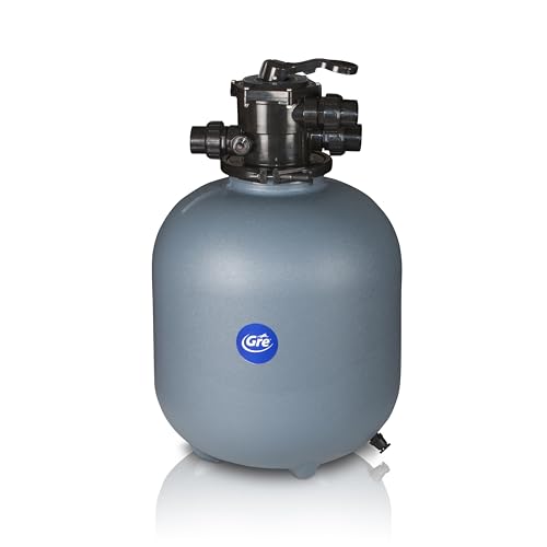 Gre FIS600 - Filtro a sabbia per piscine senza pompa, solo serbatoio. Per piscine interrate, autoportanti o fuori terra fino a 12.000 L.
